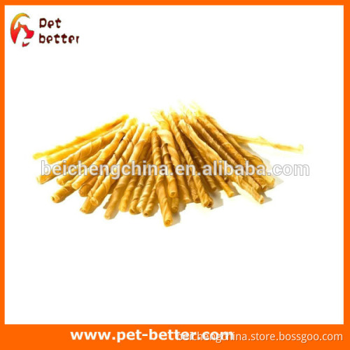 Rawhide Dog Chew 5" Twisted Sticks 3-6mm 100 Pack dog toy alibaba china